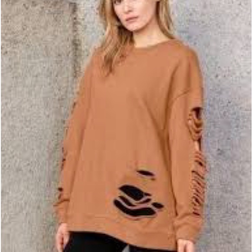 💕🥰HP🥰💕 NWT Alo Yoga Fade Long Sleeve Pullover in Henna